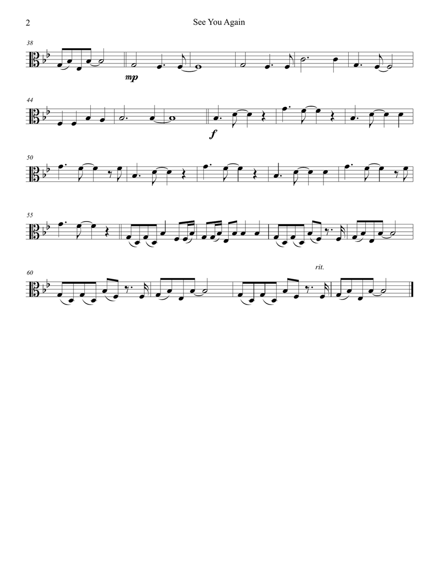 See You Again from FURIOUS 7 String Quartet scores gallery preview page 6