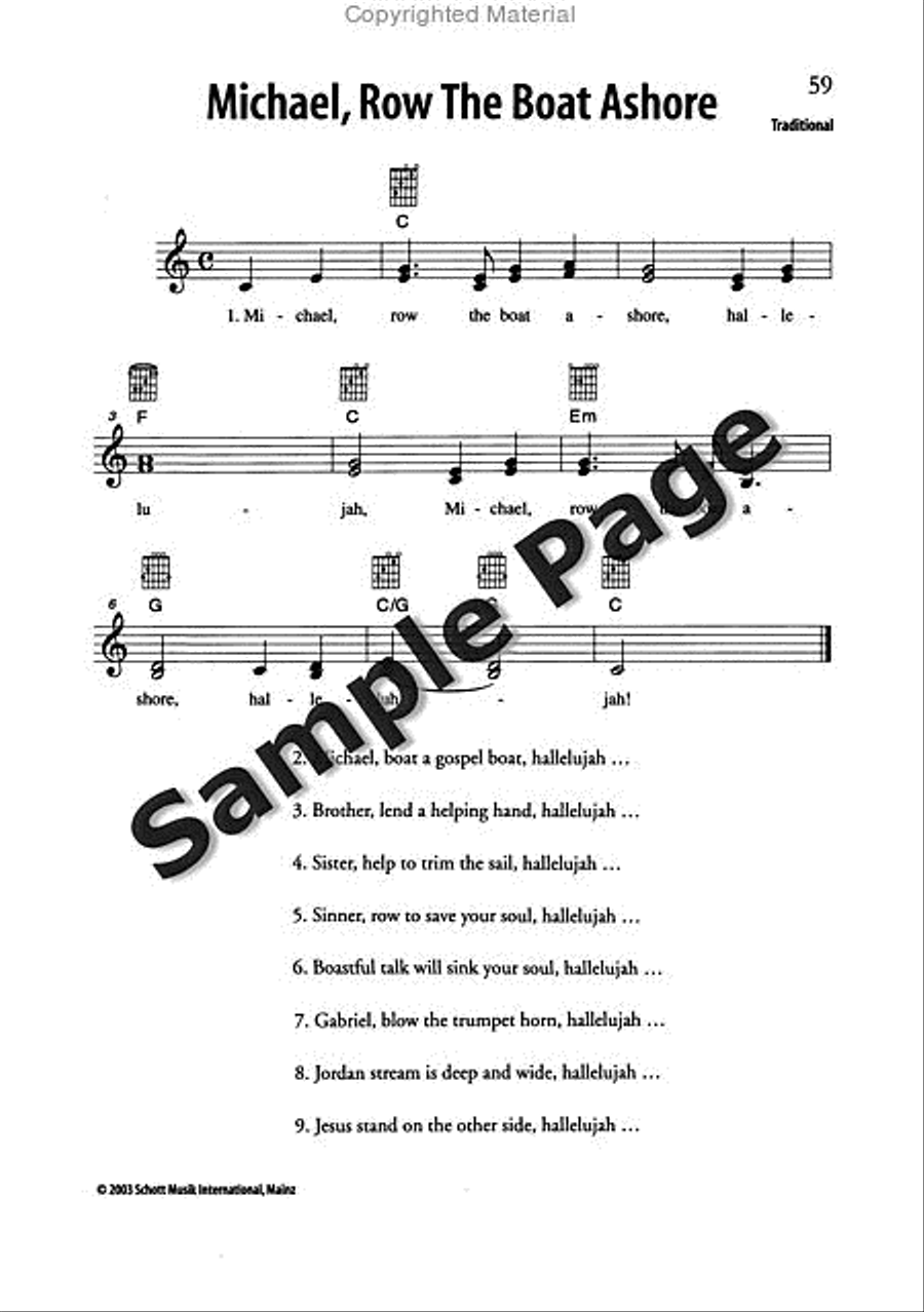 Best of Spirituals & Gospels Acoustic Guitar scores gallery preview page 60