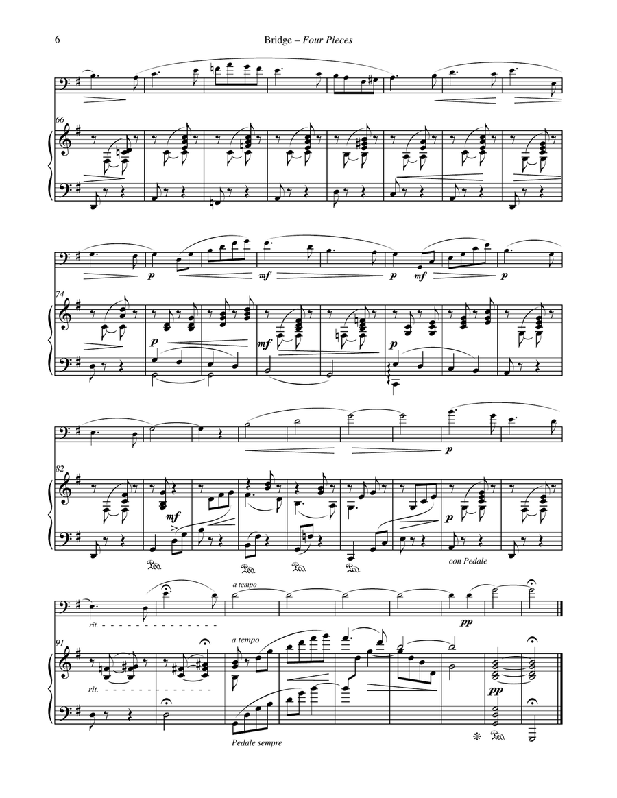 Four Pieces for Euphonium & Piano Euphonium scores gallery preview page 6