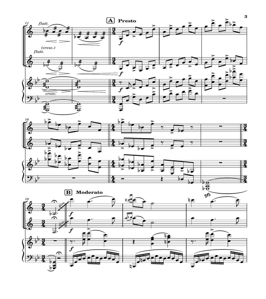Klezmer Rhapsody for two clarinets and piano image number null