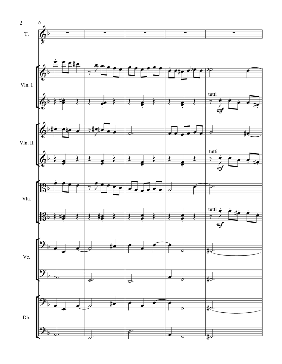 Dime que sí (Tell me yes), For High voice with String Orchestra Accompaniment String Orchestra scores gallery preview page 3