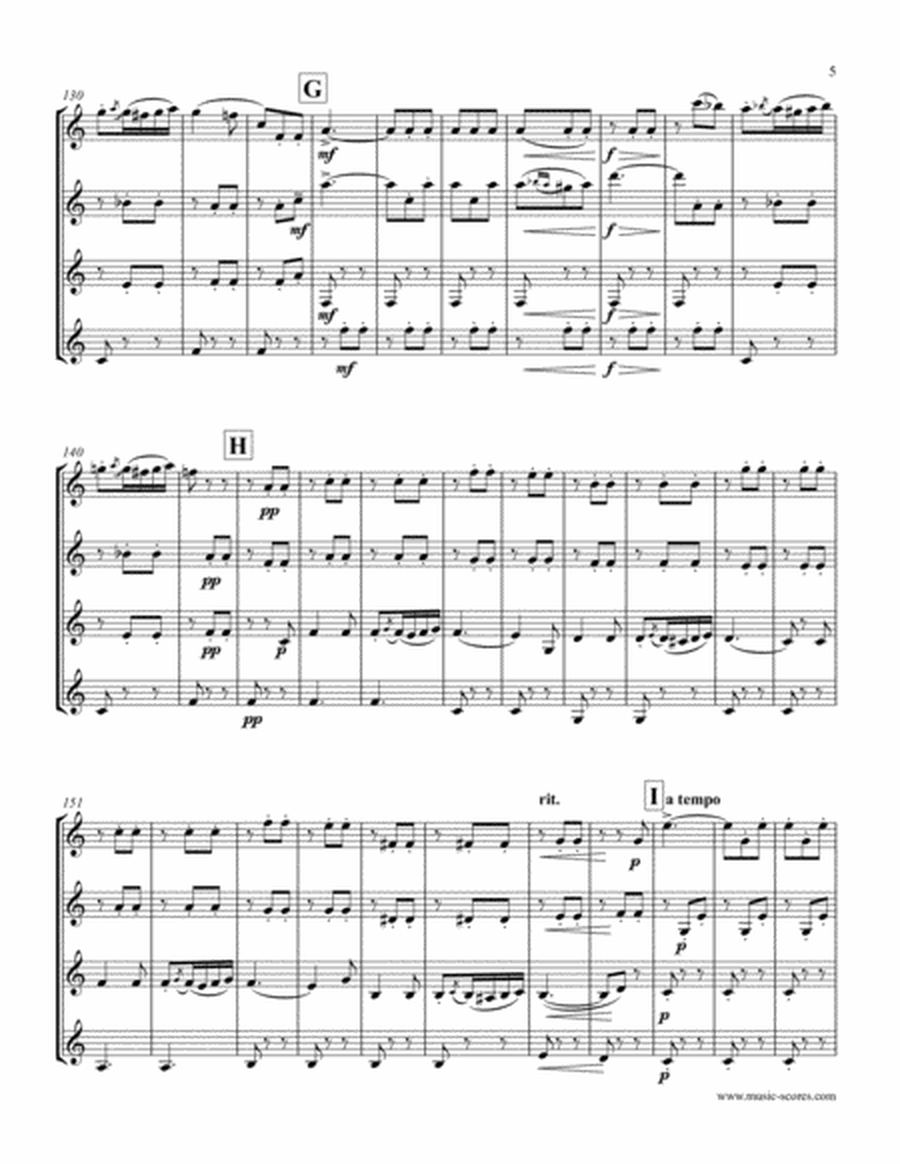 Libiamo ne lieti calici - Brindisi from La Traviata - 3 Clarinets and Bass Clarinet image number null
