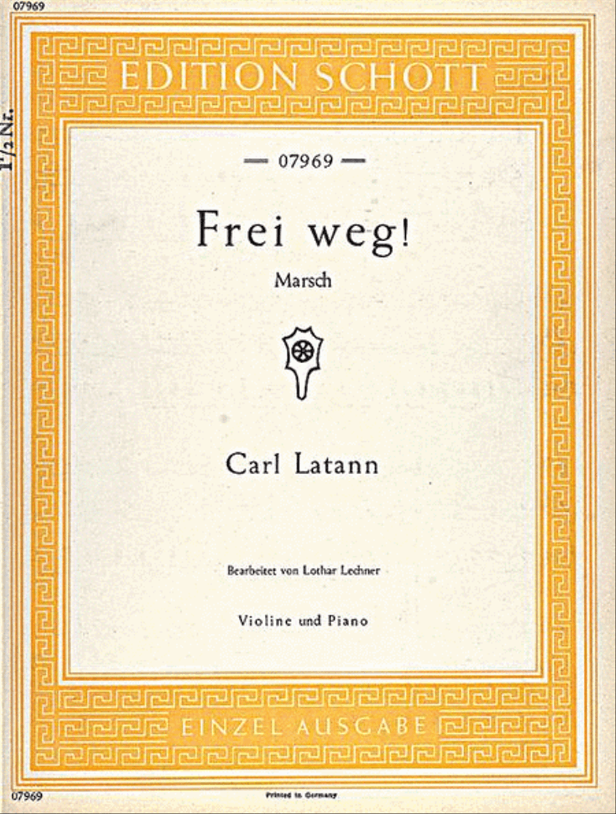 Frei Weg March Violin/piano Violin Solo scores gallery preview page 1