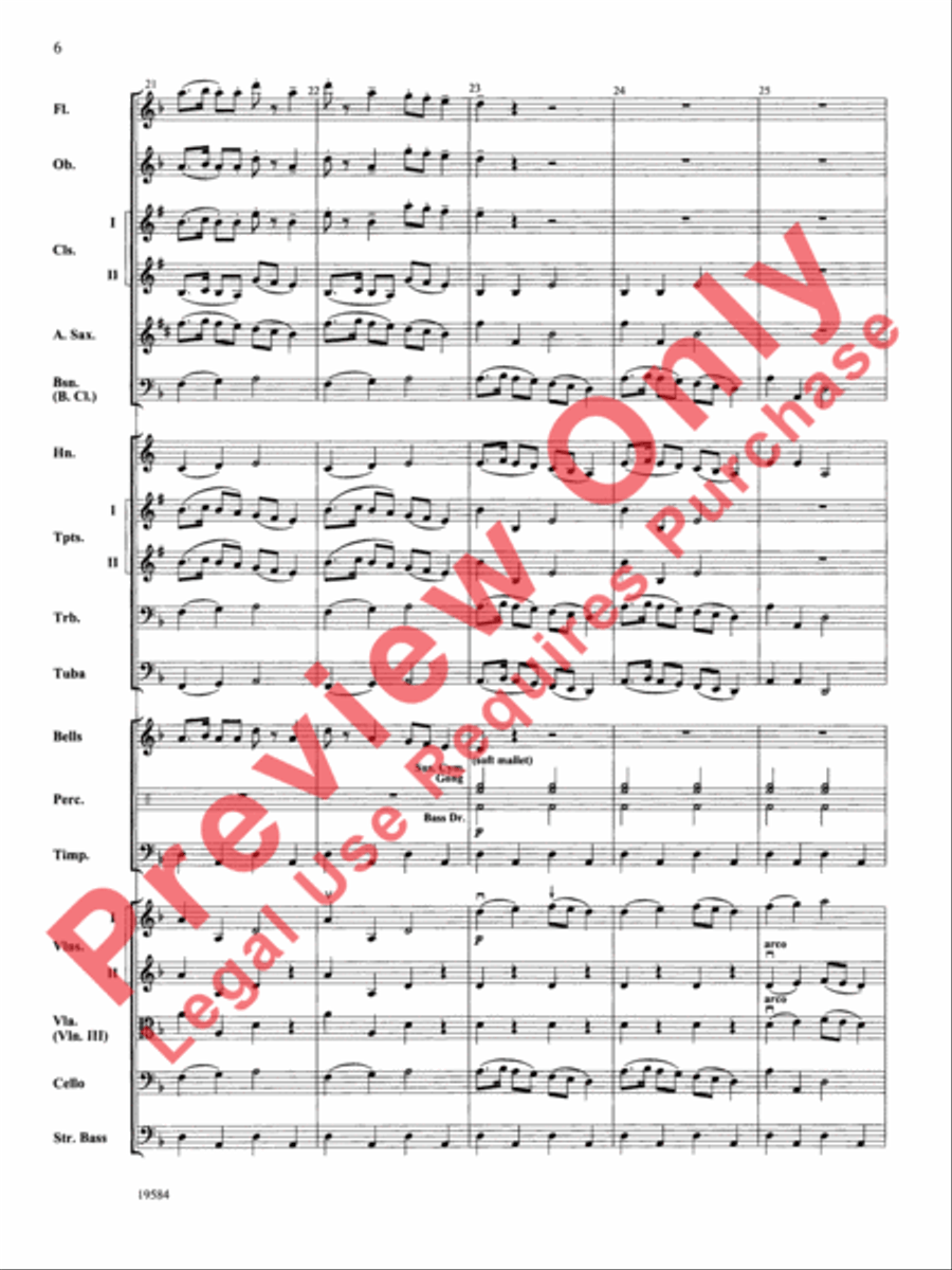Symphony No. 1, 3rd Movement Full Orchestra scores gallery preview page 7
