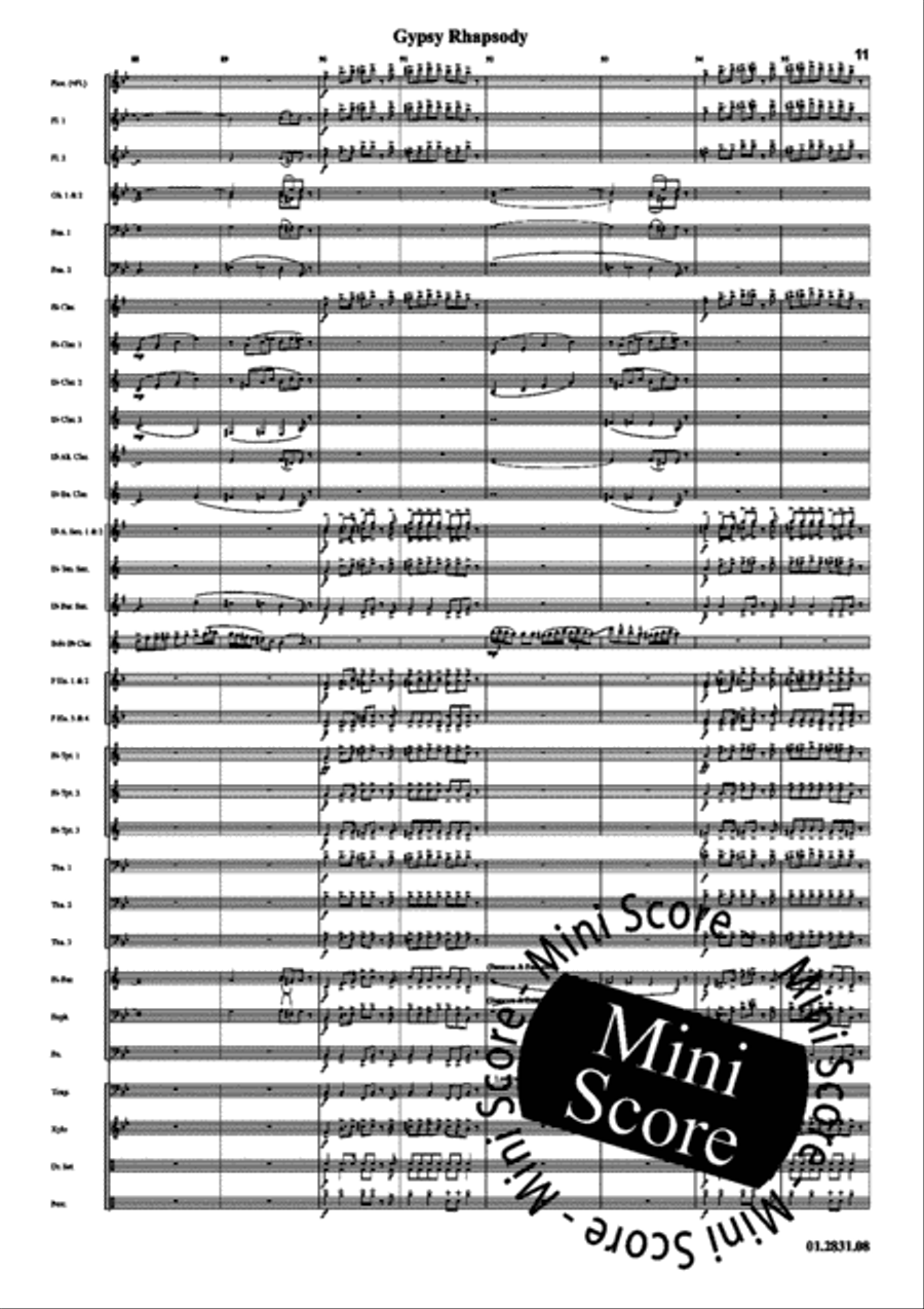 Gypsy Rhapsody Gypsy Rhapsody Concert Band scores gallery preview page 15