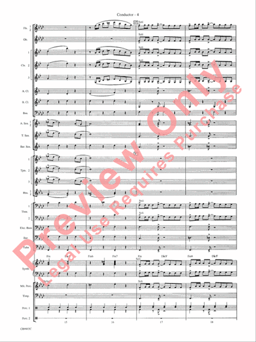 007 -- A James Bond Medley Concert Band scores gallery preview page 7