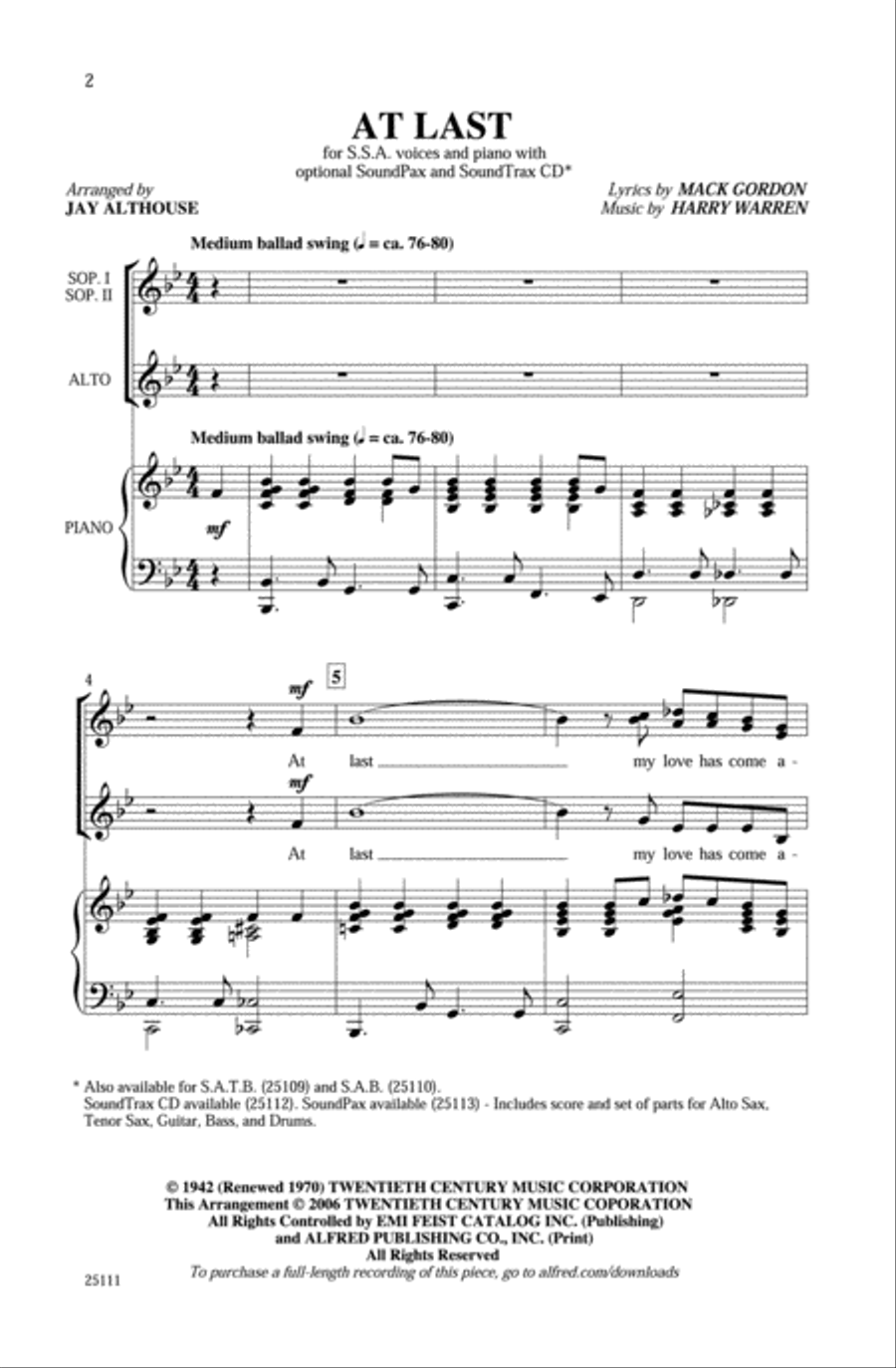 At Last SSA scores gallery preview page 2