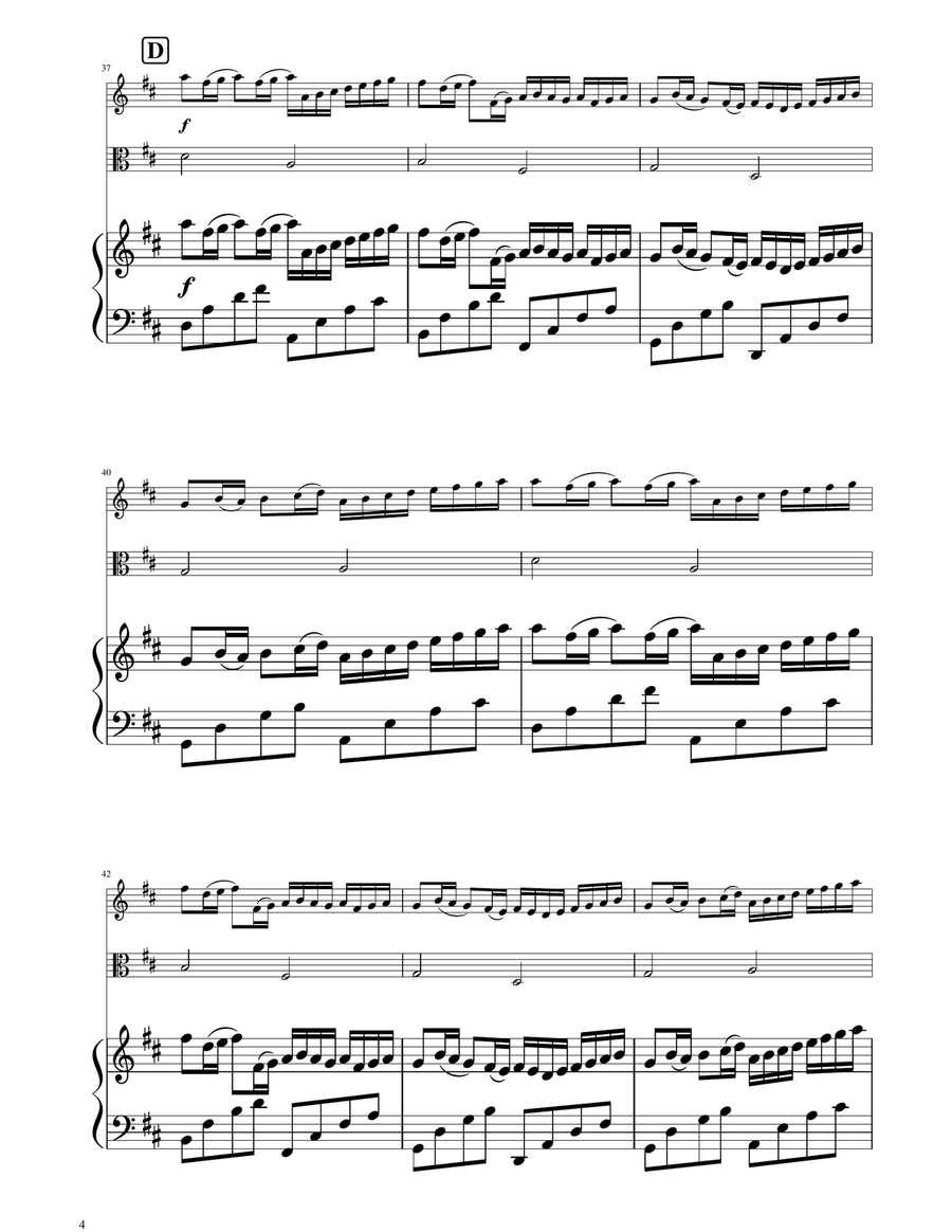 Canon in D - Violin and Viola Duet String Duet scores gallery preview page 4