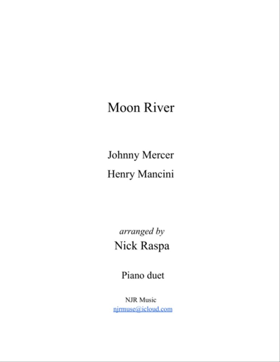 Moon River 1 Piano, 4-Hands scores gallery preview page 3