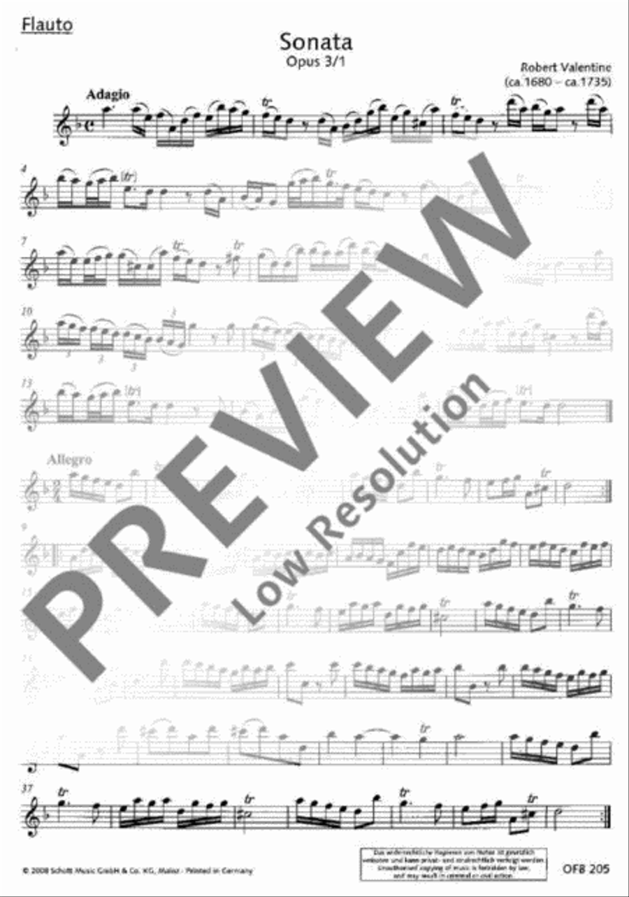 3 Sonatas 3 Sonatas Alto Recorder scores gallery preview page 21