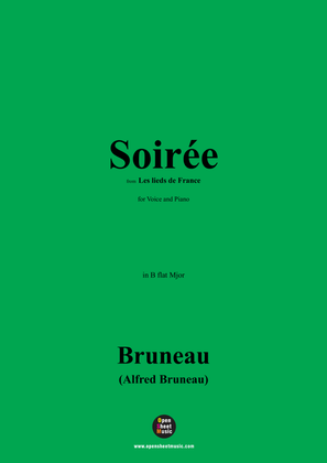 Alfred Bruneau-Soirée,in B flat Mjor