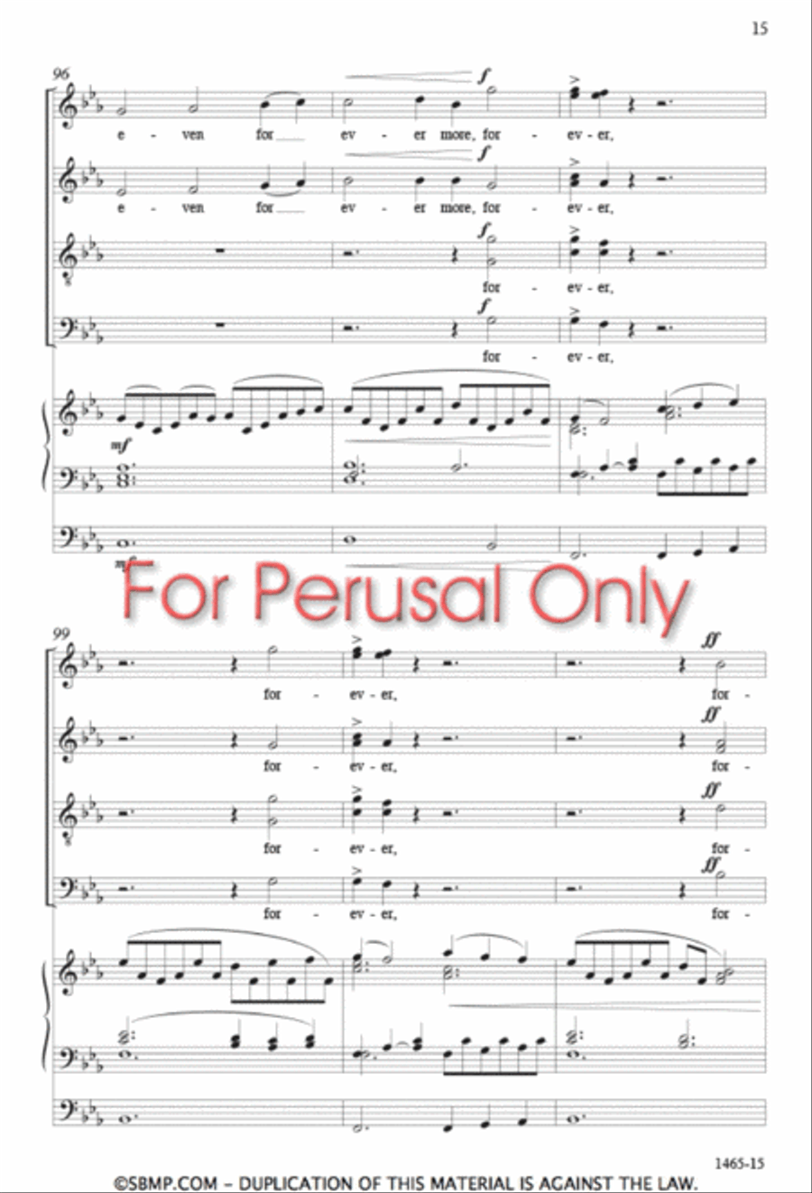 The Eyes of the Heart - SATB Octavo 4-Part scores gallery preview page 14