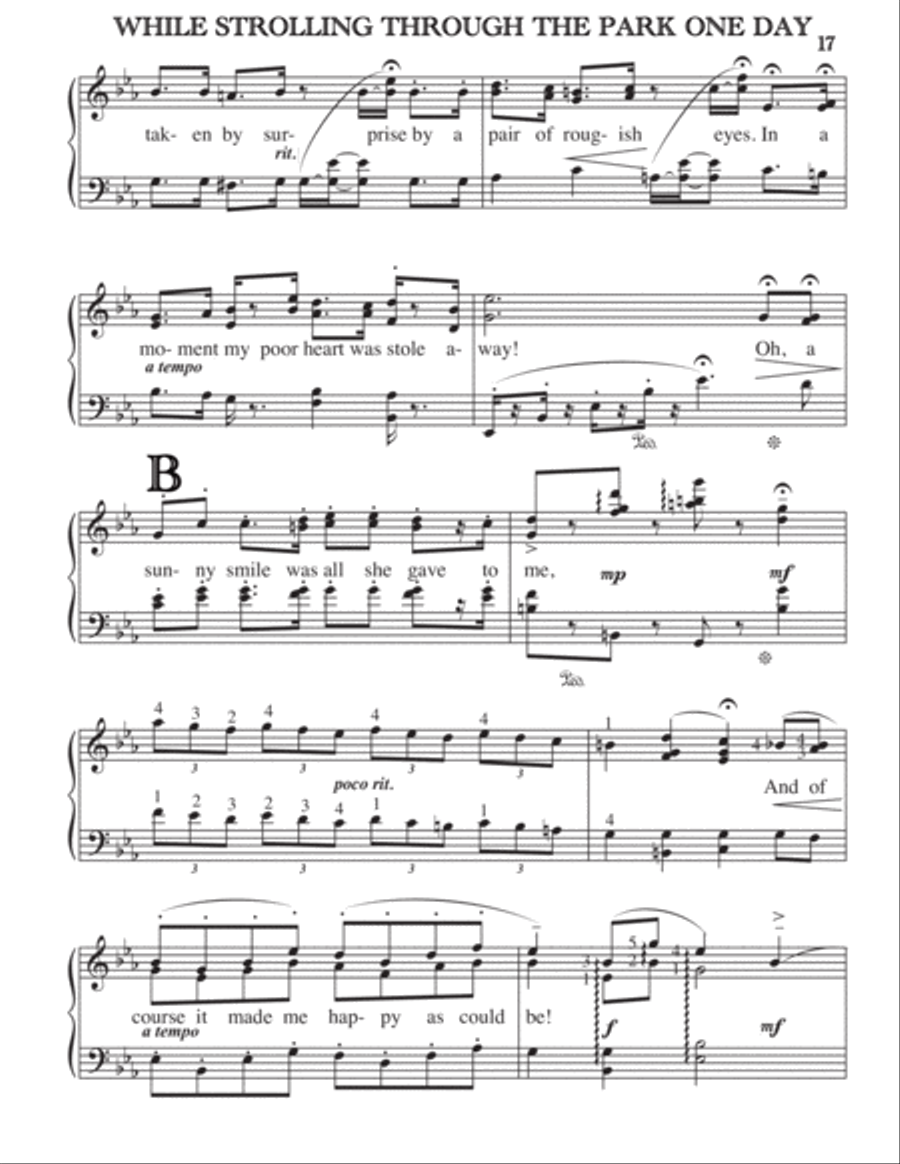 WHILE STROLLING THROUGH THE PARK ONE DAY Small Ensemble scores gallery preview page 2