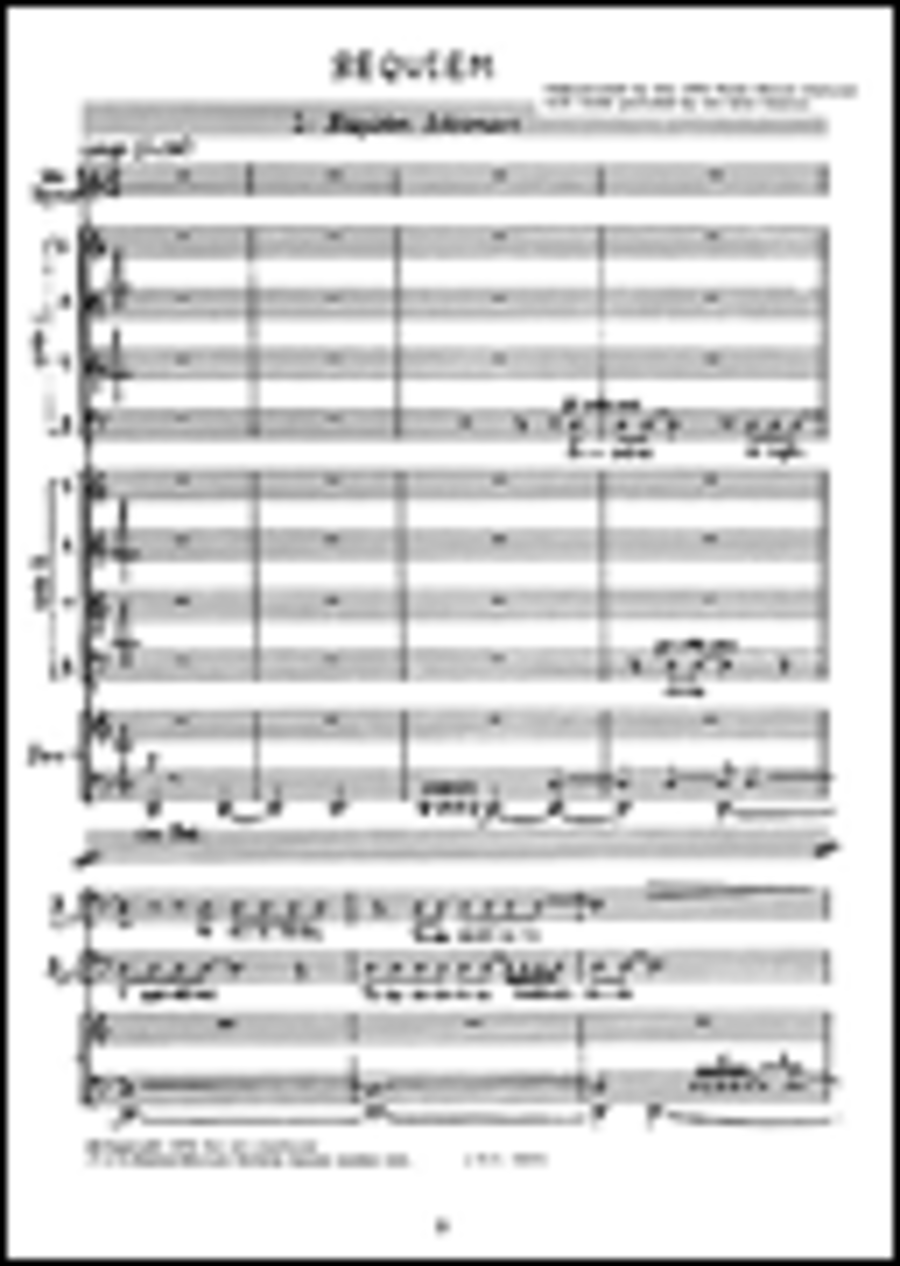 Geoffrey Burgon: Requiem (Vocal Score) 4-Part scores gallery preview page 1
