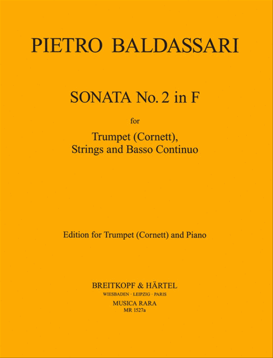 Sonata No. 2 in F major Trumpet Solo scores gallery preview page 1