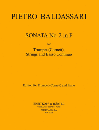 Book cover for Sonata No. 2 in F major