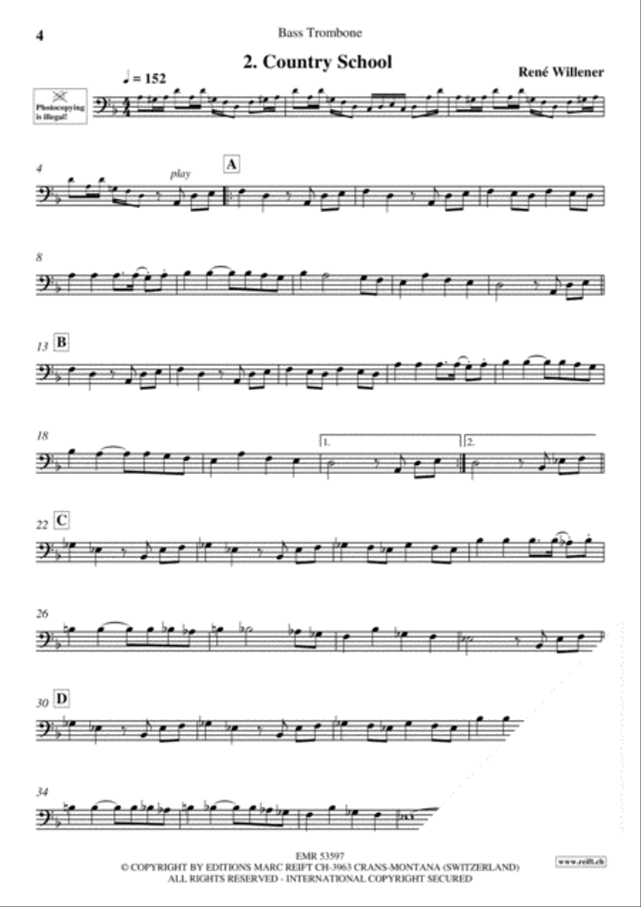 Bella Ciao Trombone scores gallery preview page 4
