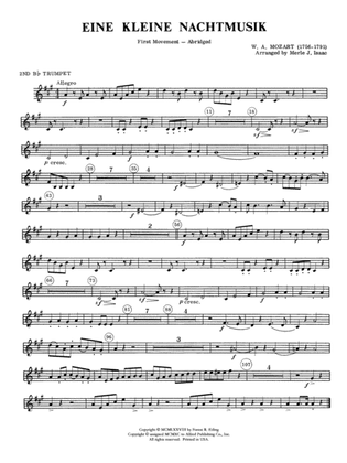 Eine Kleine Nachtmusik, 1st Movement: 2nd B-flat Trumpet