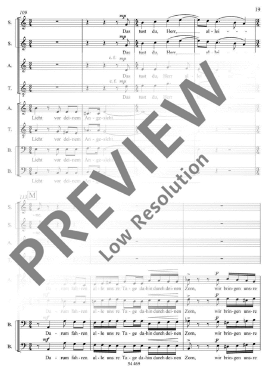 Mitten wir im Leben sind SSAATTBB scores gallery preview page 20