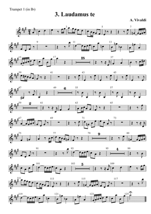 A. Vivaldi - "Laudamus te", III mvt. from "Gloria in D major", RV 589, arr. for Brass Quintet and 2