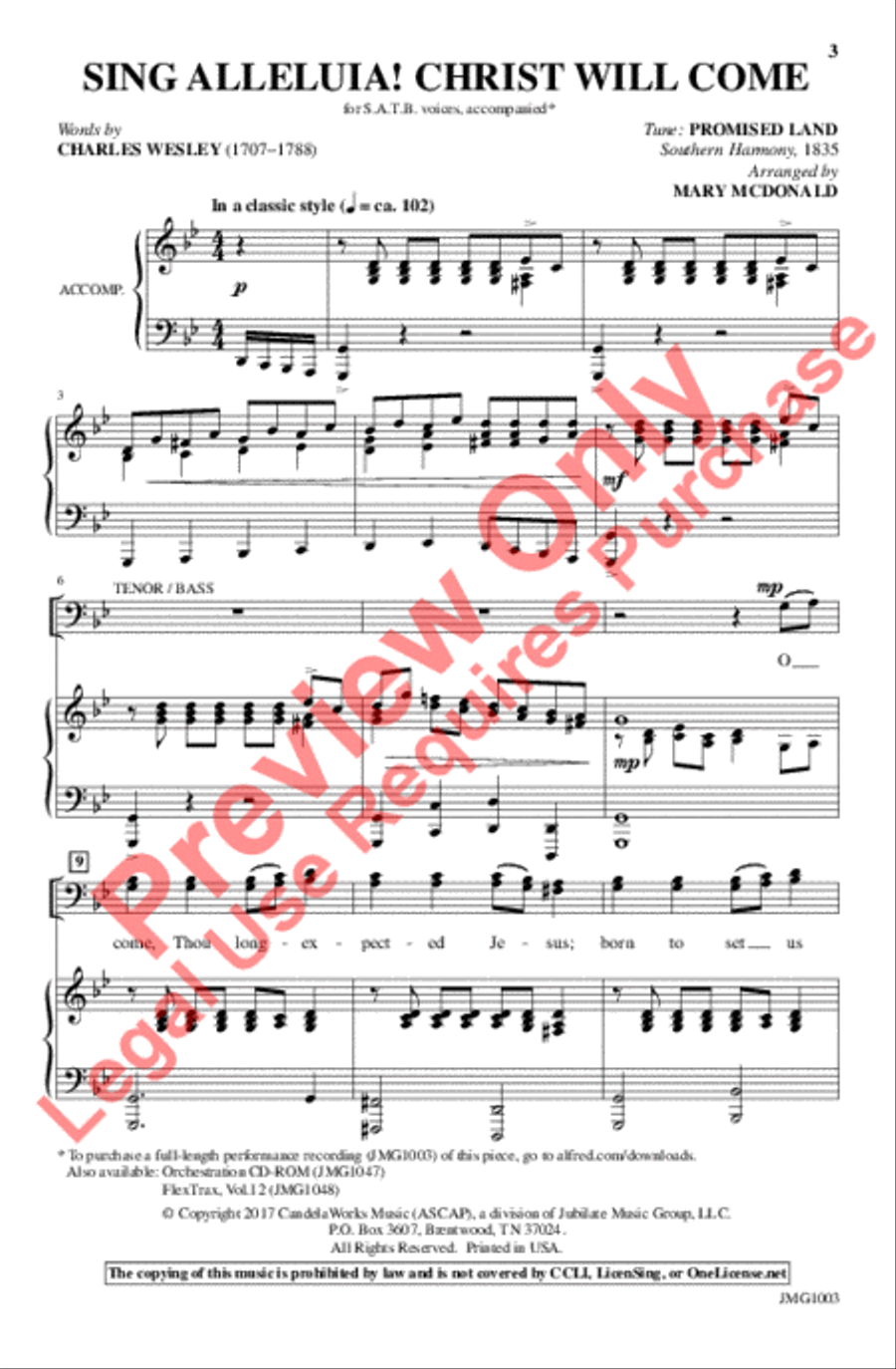 Sing Alleluia! Christ Will Come Choir scores gallery preview page 2