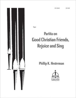 Book cover for Partita on Good Christian Friends, Rejoice and Sing