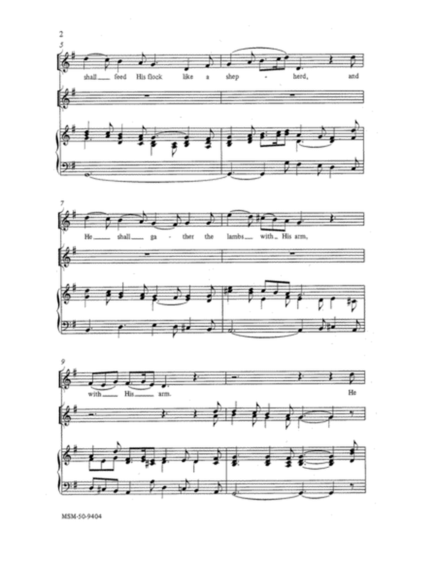 He Shall Feed His Flock (Choral Score)