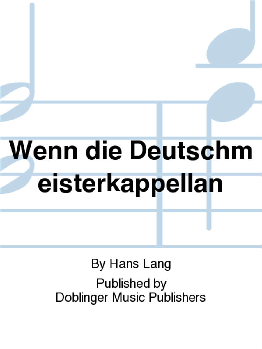 Wenn die Deutschmeisterkappell'n Voice scores gallery preview page 1