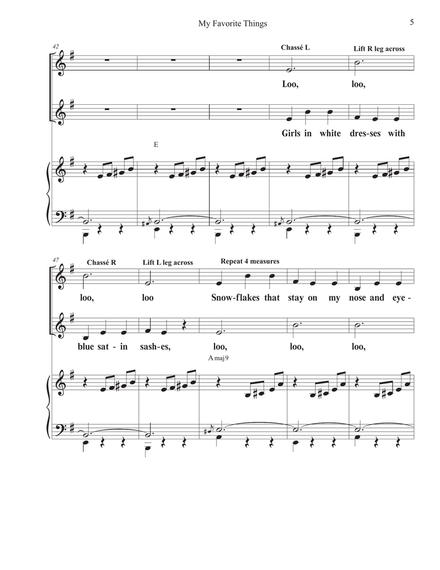 My Favorite Things 2-Part scores gallery preview page 5