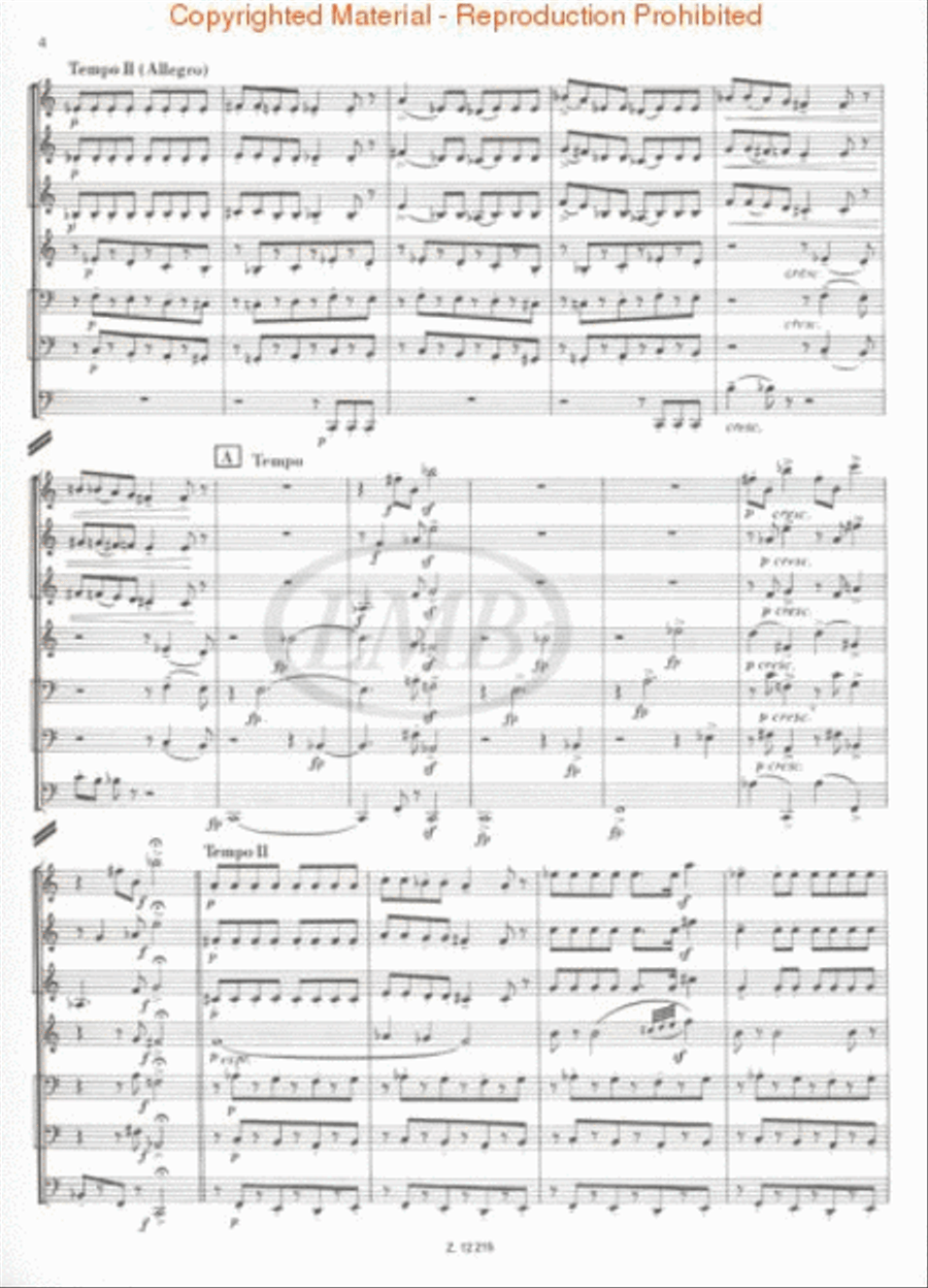 Serenade of the Seven-Headed Dragon for Brass Septet Chamber Music scores gallery preview page 3