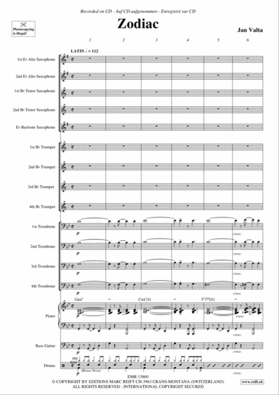 Zodiac Zodiac Big Band scores gallery preview page 4