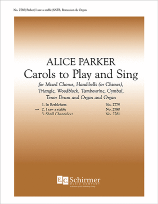 Book cover for Carols to Play and Sing: 2. I Saw a Stable