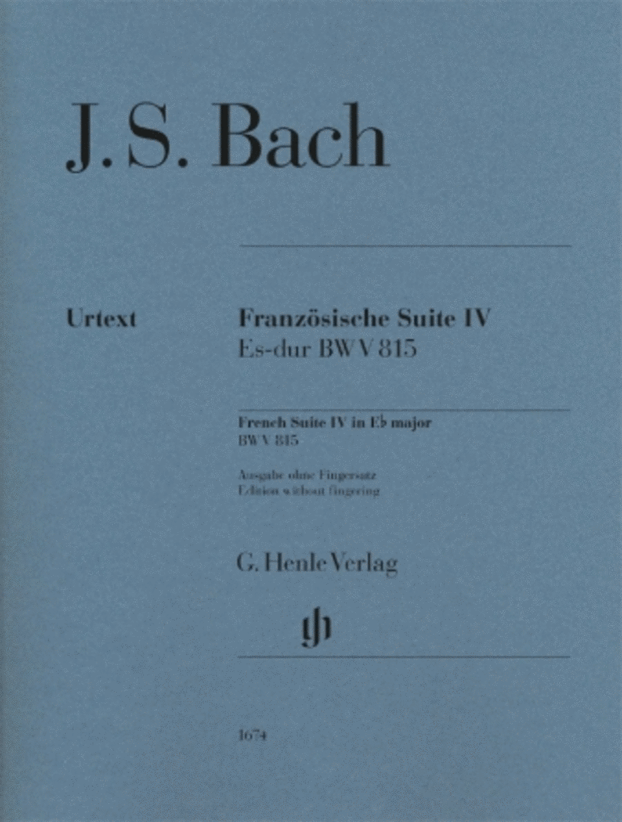 French Suite IV E-Flat Major