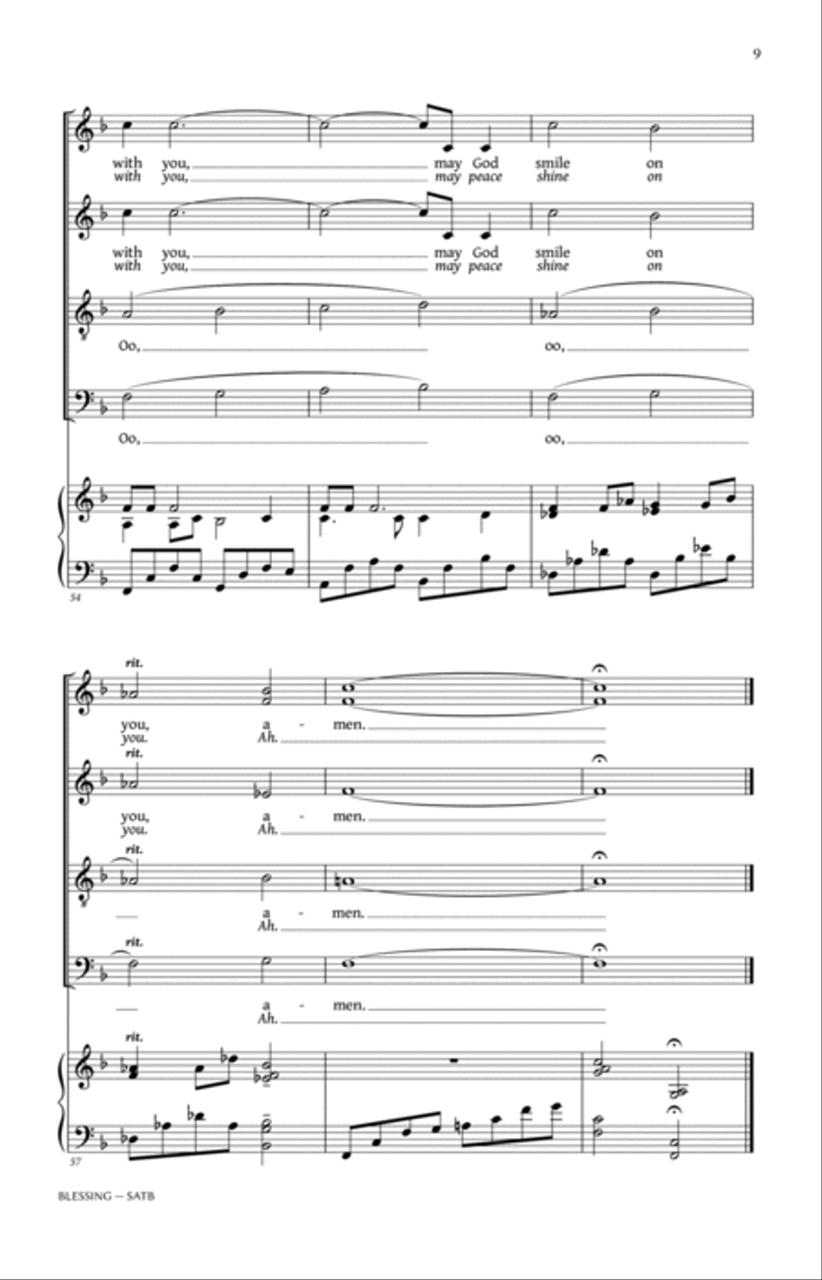Blessing 4-Part scores gallery preview page 9