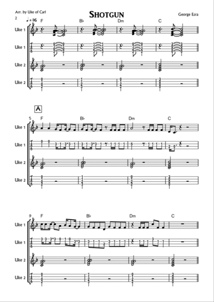 Shotgun Ukulele scores gallery preview page 2