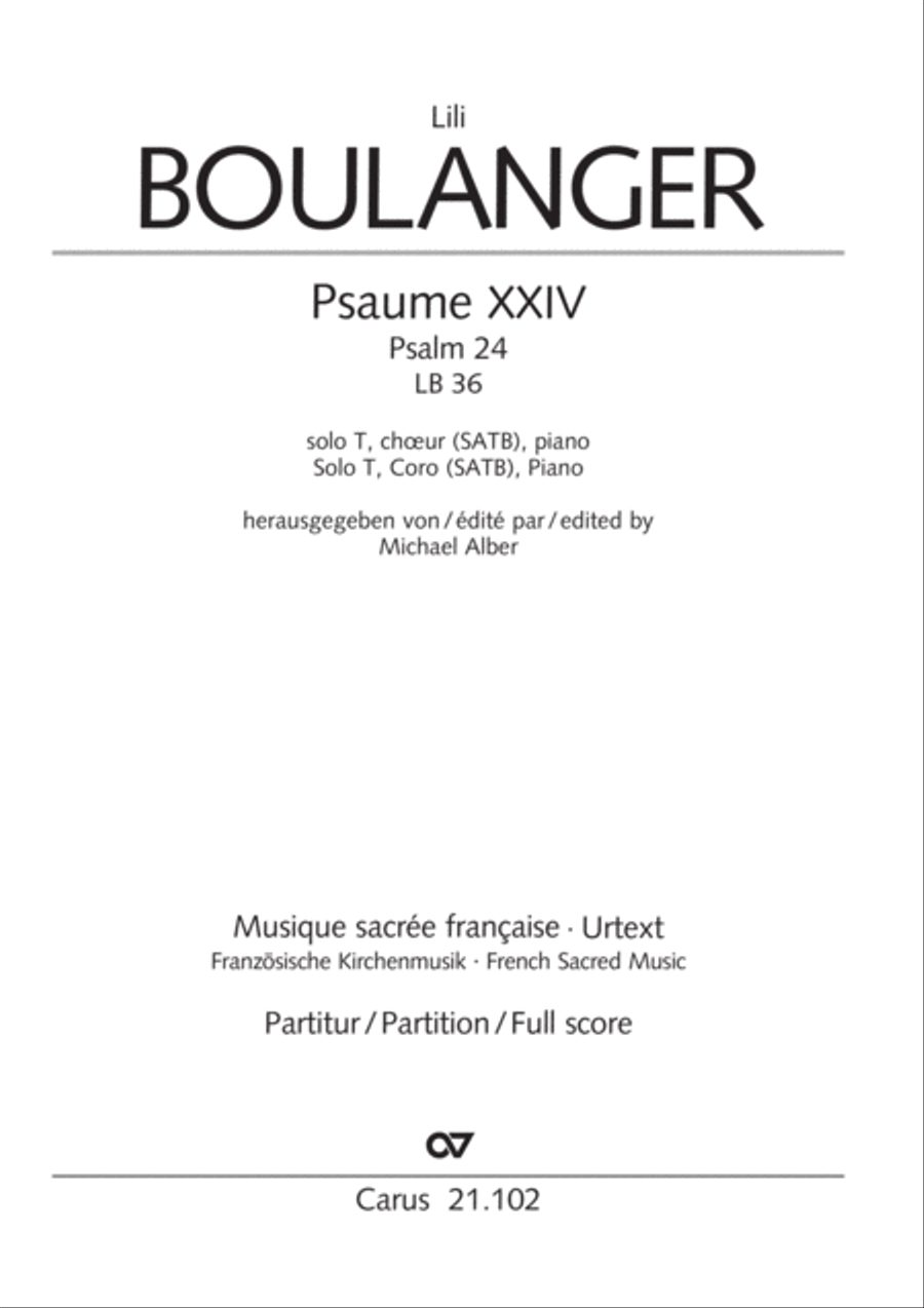 Psalm 24, LB 36 Psalm 24, LB 36 4-Part scores gallery preview page 2