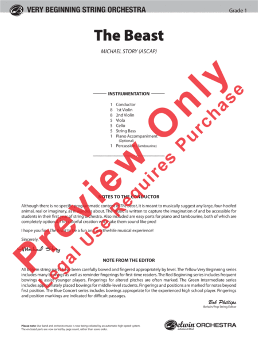 The Beast String Orchestra scores gallery preview page 2