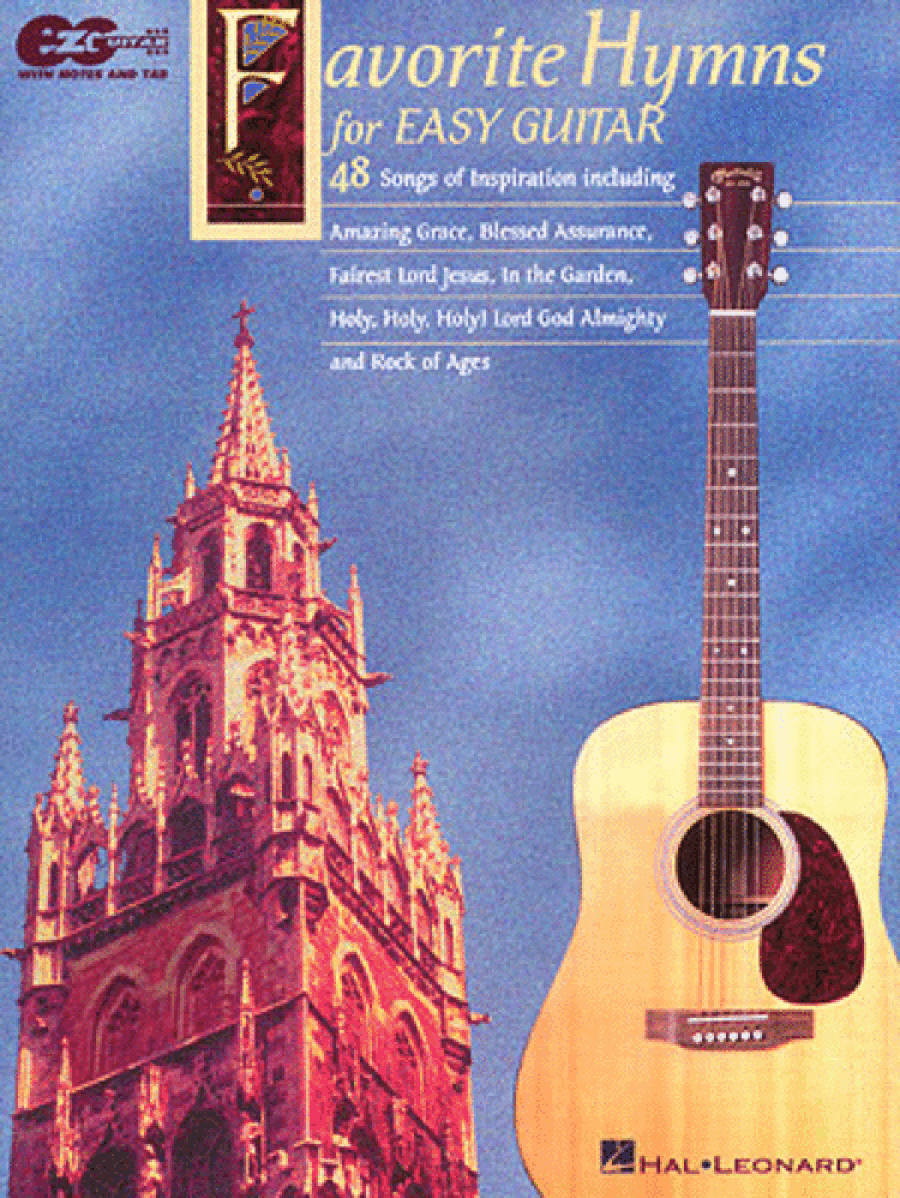 Favorite Hymns for Easy Guitar Guitar Tablature scores gallery preview page 1