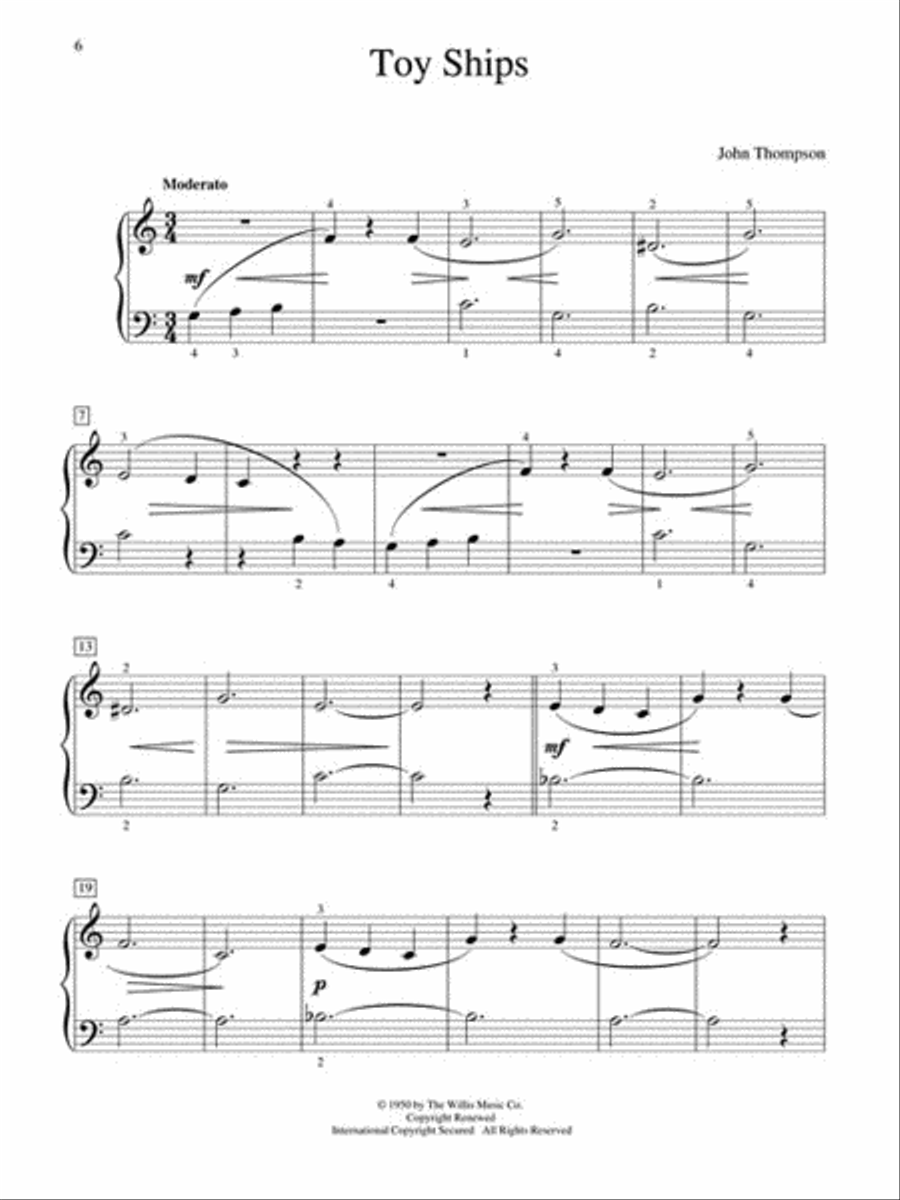 Classic Piano Repertoire – John Thompson Piano Method scores gallery preview page 3