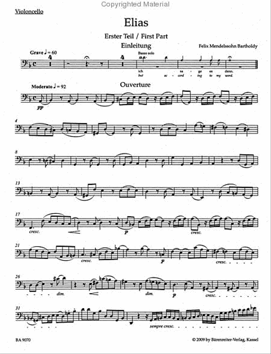 Elijah, op. 70 School and Community scores gallery preview page 2