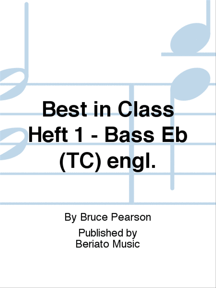 Best in Class Heft 1 - Bass Eb (TC) engl. Concert Band scores gallery preview page 1