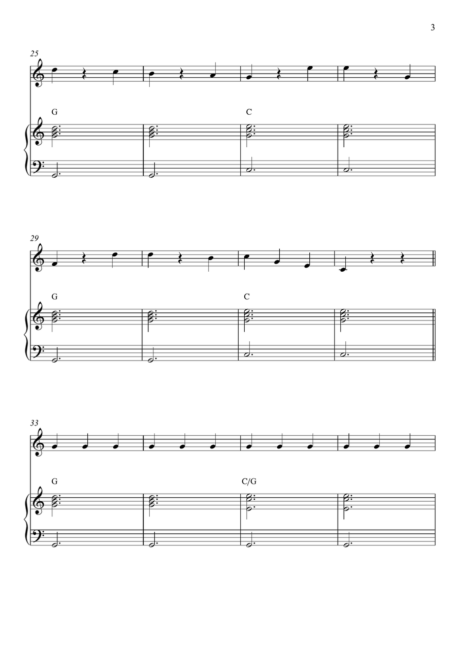 Chopsticks Piano scores gallery preview page 3