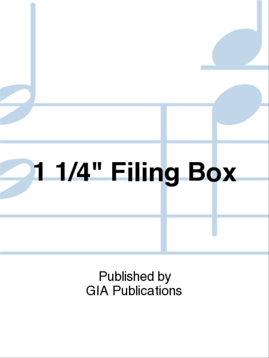 1 1/4in Filing Box Sacred - Sheet Music