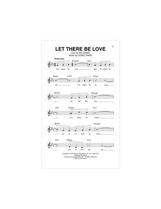 Book cover for Let There Be Love