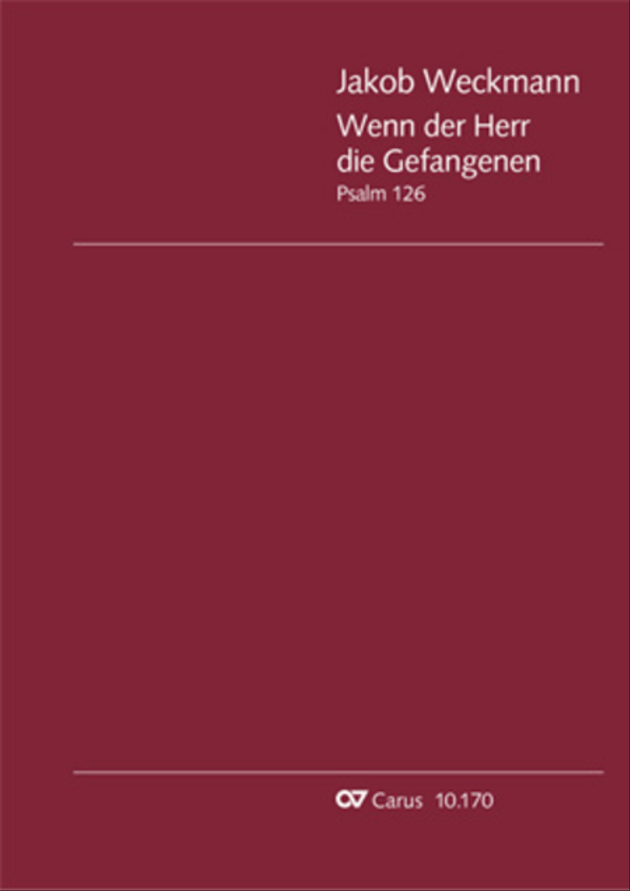 Wenn der Herr die Gefangenen 4-Part scores gallery preview page 1