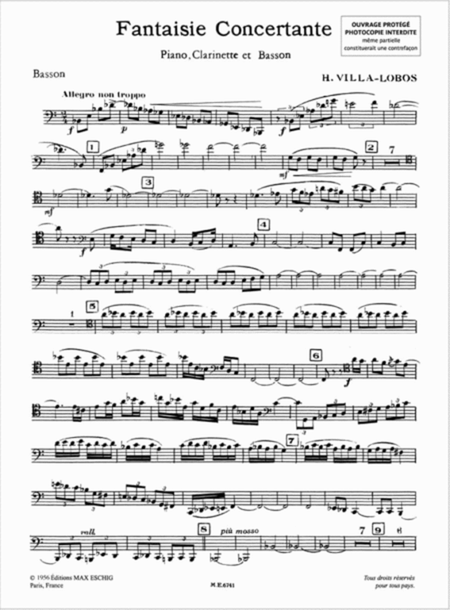 Villa-Lobos Fantaisie Concertantecl-Basson-Piano