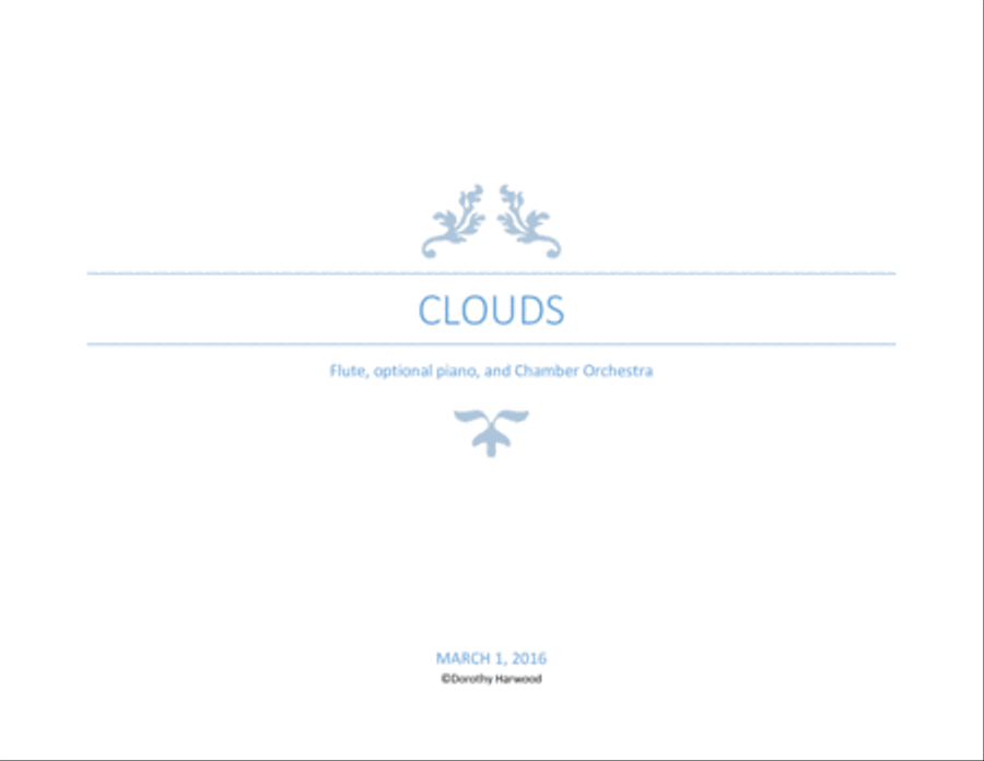 Clouds Chamber Orchestra scores gallery preview page 1