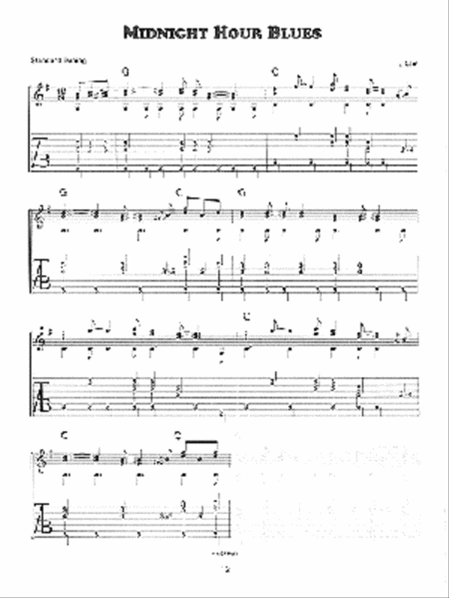 Blues and Ragtime Fingerstyle Guitar Electric Guitar scores gallery preview page 2