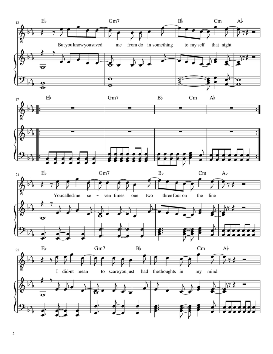 Alewife Piano, Vocal scores gallery preview page 2