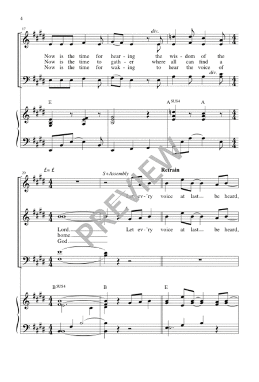 Let Every Human Heart Let Every Human Heart 4-Part scores gallery preview page 5